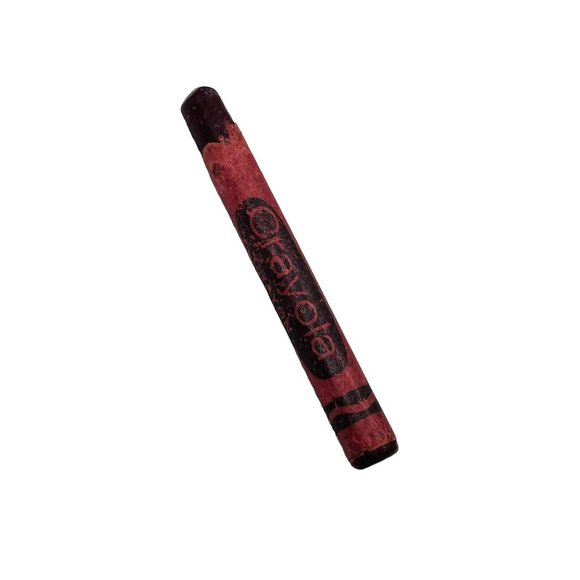 Vintage Binney & Smith Crayola Crayon Mulberry Retired USA USED BROKEN Wide Logo - Picture 5 of 10